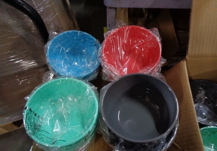 Partij saladeschaaltje in 4 kleuren, Diversen, Rommelmarktspullen, ., Nieuw, Ophalen of Verzenden, .