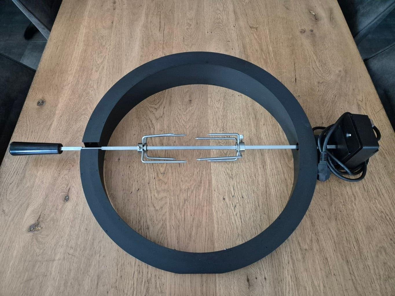 Kamado Rotisserie Spit on Fire Large & Meater plus probe, Ophalen, Zo goed als nieuw, Spit on Fire / Meater