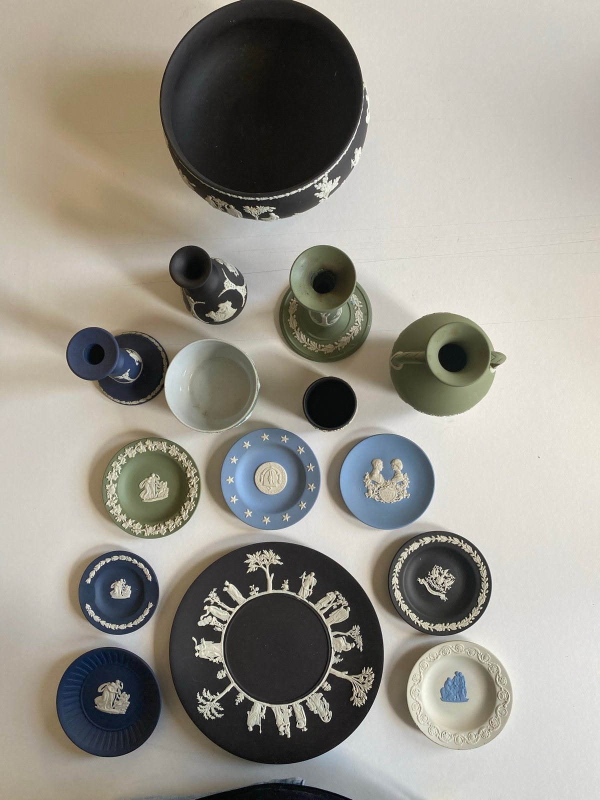 Wedgwood Jasperware Collectie - Diverse Kleuren en Stukken, Antiek en Kunst, Ophalen of Verzenden
