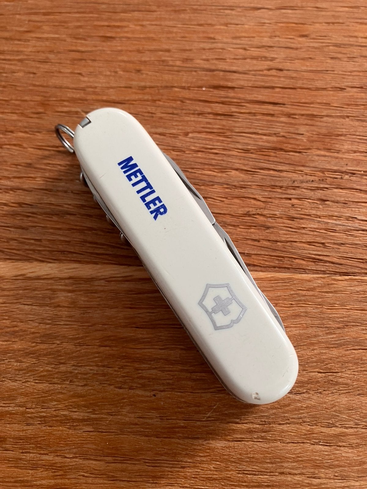 Vintage Victorinox zakmes mettler reclame, Ophalen of Verzenden, Gebruikt