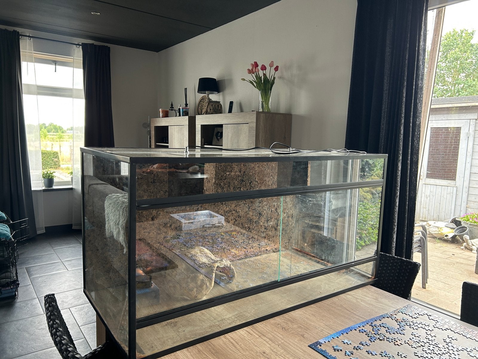 Terrarium 100 x 50 x 50, Ophalen, Gebruikt