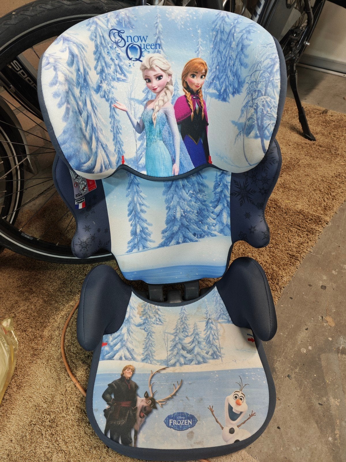 frozen kinderstoel voor in de auto., Afneembare rugleuning, Ophalen, Overige merken, Gebruikt