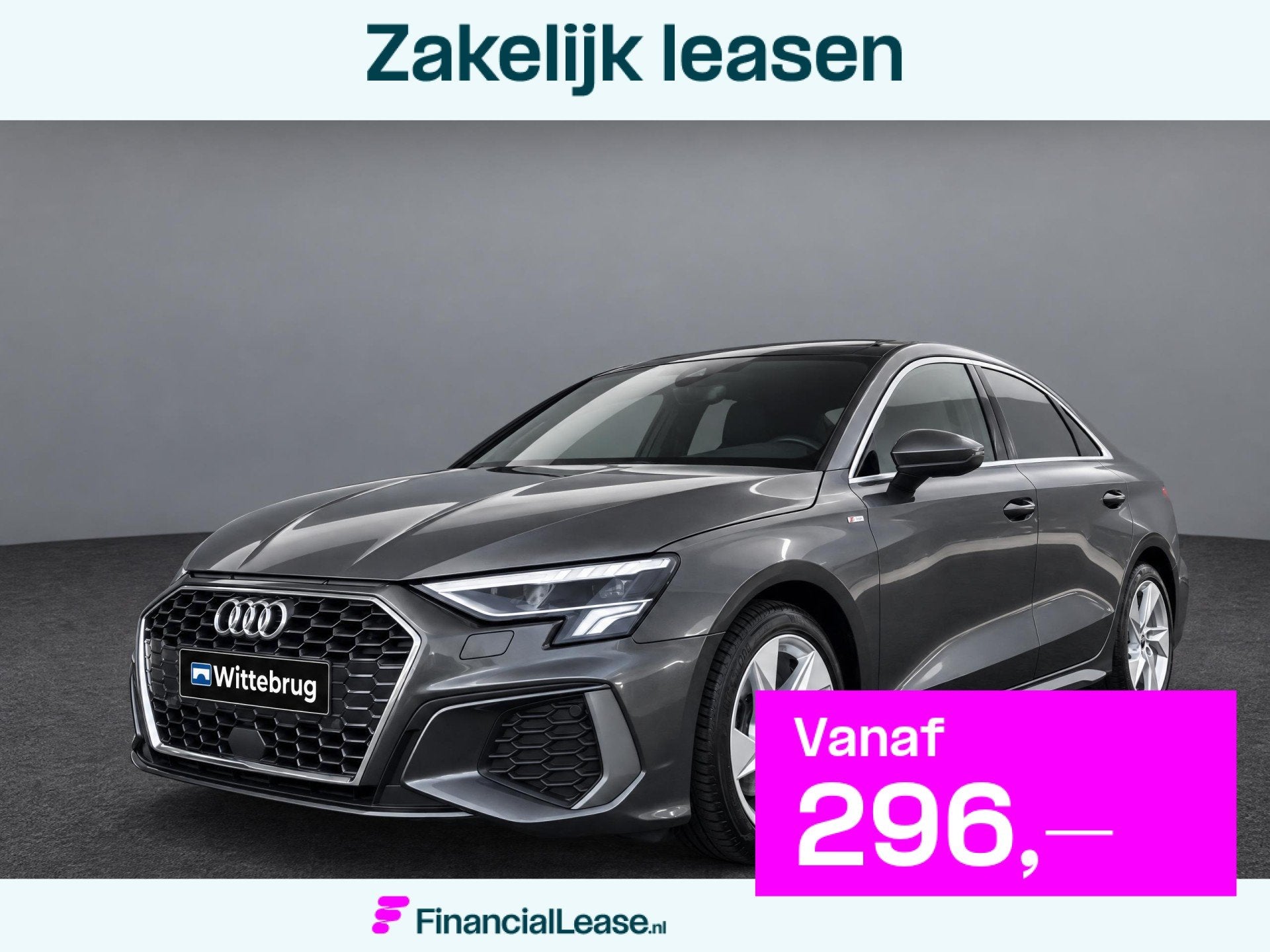 Audi A3 Limousine 30 TFSI 110pk S edition / 2X S-Line / Navi, Voorwielaandrijving, Stof, Gebruikt, 1200 kg