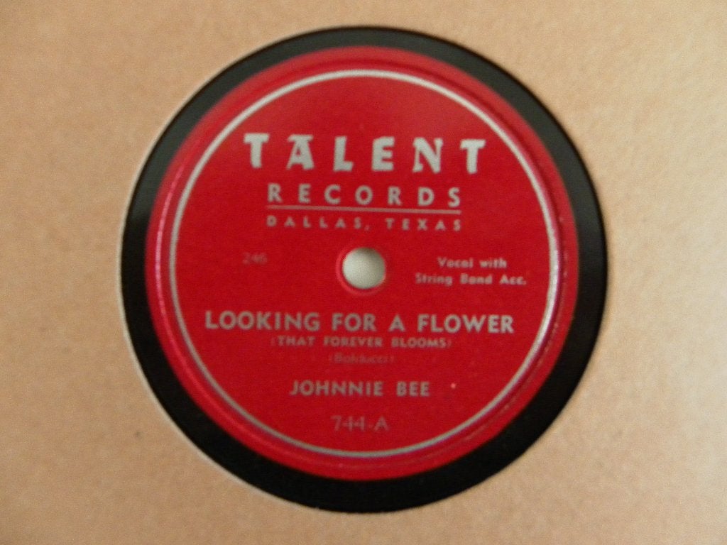 78 Toerenplaat Johnnie Bee - Hang-Over Blues, 10 inch, Originele persing, Ophalen of Verzenden, Zo goed als nieuw