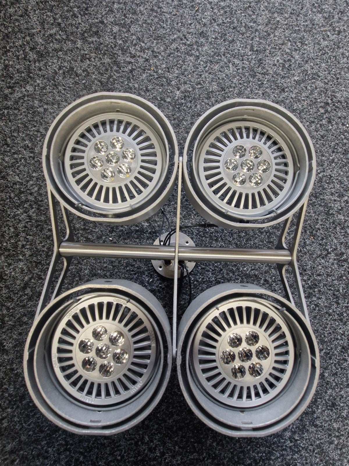 Modular Nomad 4x AR111 LED incl. base flange, Huis en Inrichting, Dimbaar, Zo goed als nieuw, Industrieel, Metaal