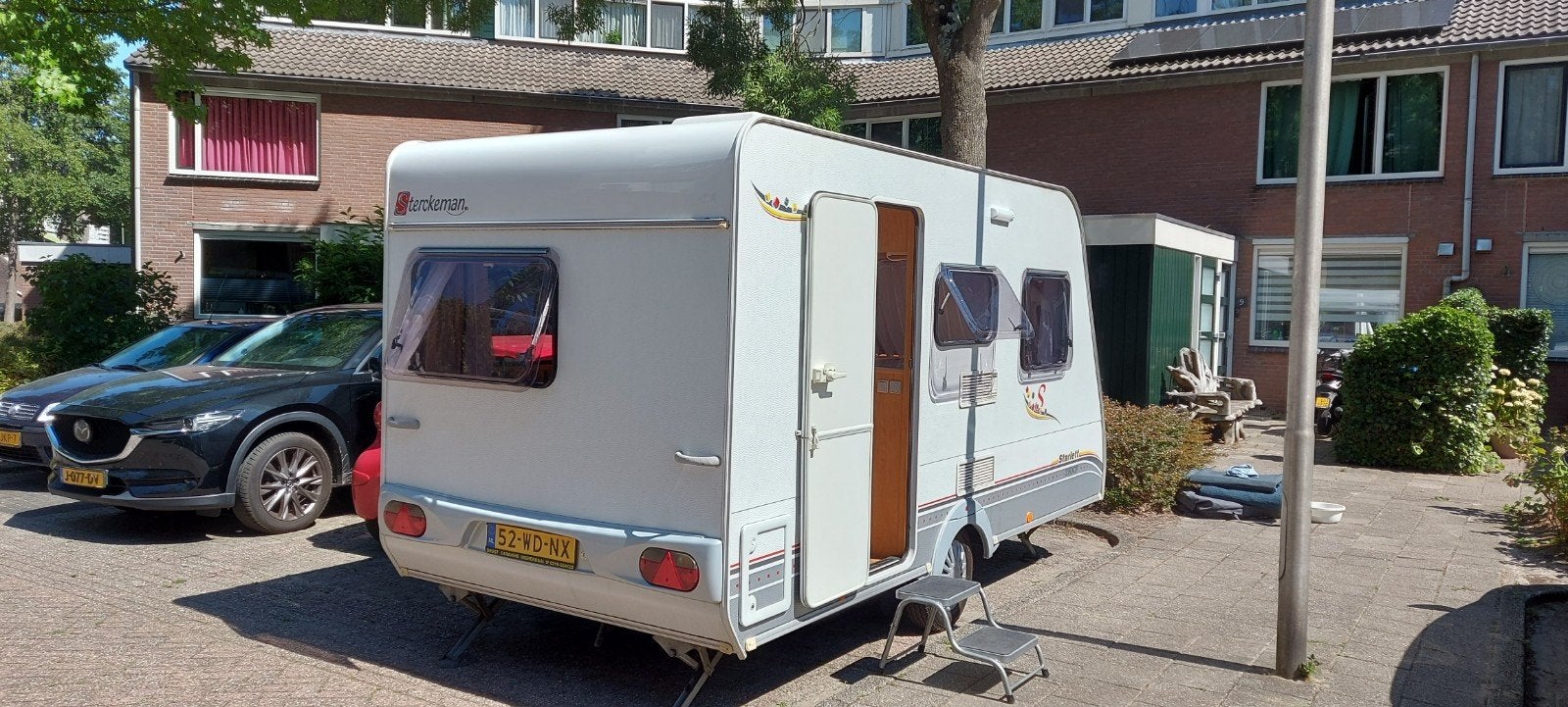 Caravan Sterckeman Starlett 390 CP bouwjaar 2010, Caravans en Kamperen, Sterckeman, Dwarsbed, Treinzit, Particulier