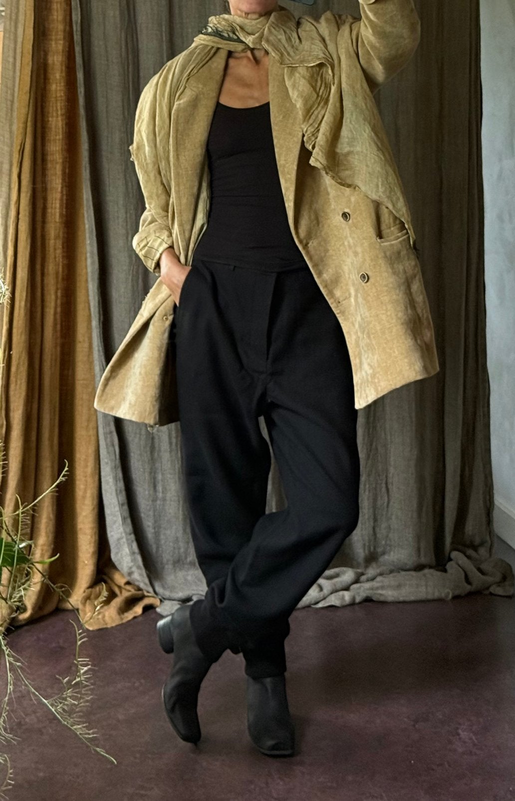 Ann demeulemeester toffe pantalon jogger vib wol 38, Kleding | Dames, Maat 38/40 (M), Zwart, Nieuw, Ophalen of Verzenden