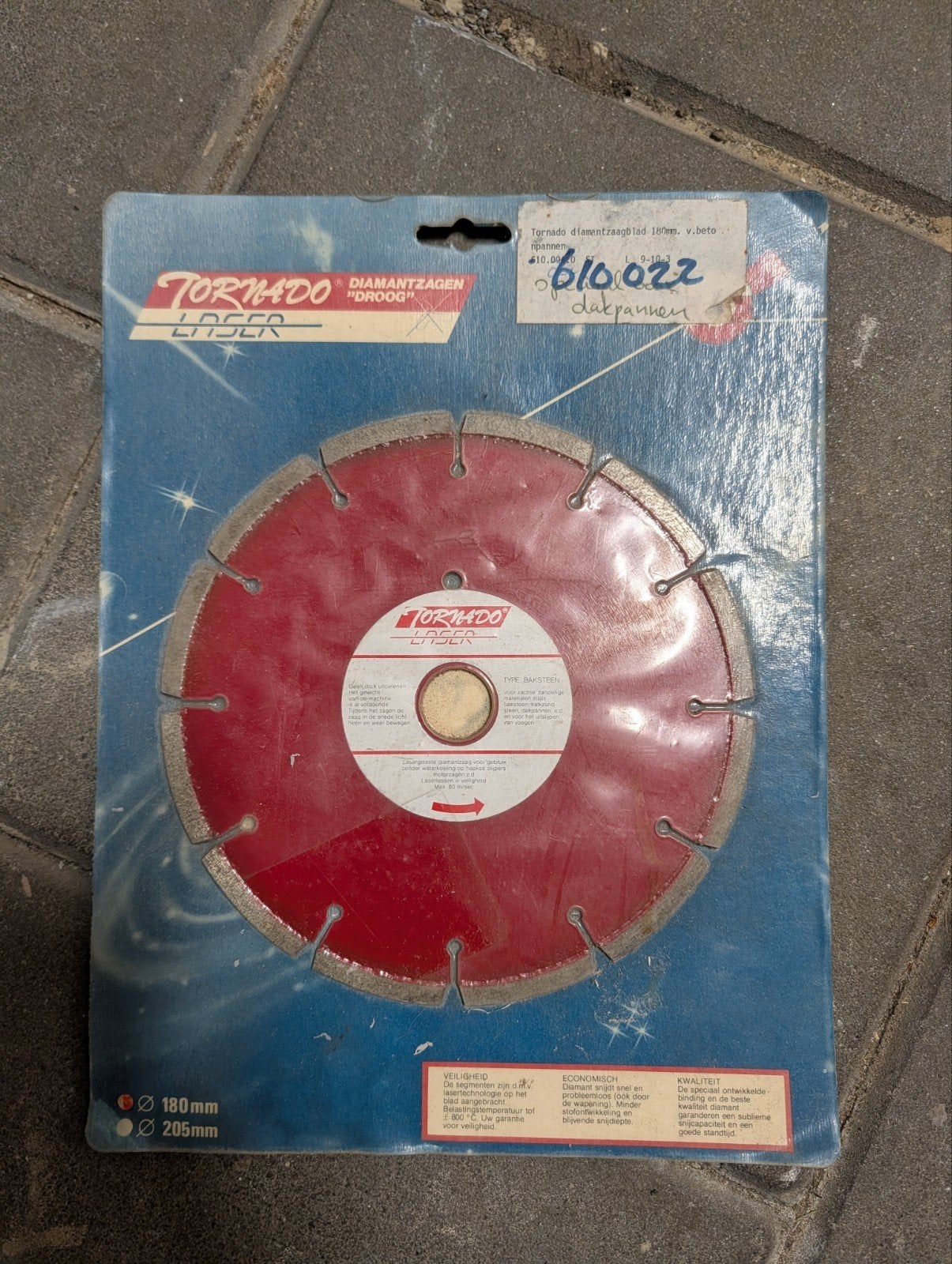 Tornado Laser 610 022 Diamantschijf 180mm, Ophalen of Verzenden, Nieuw