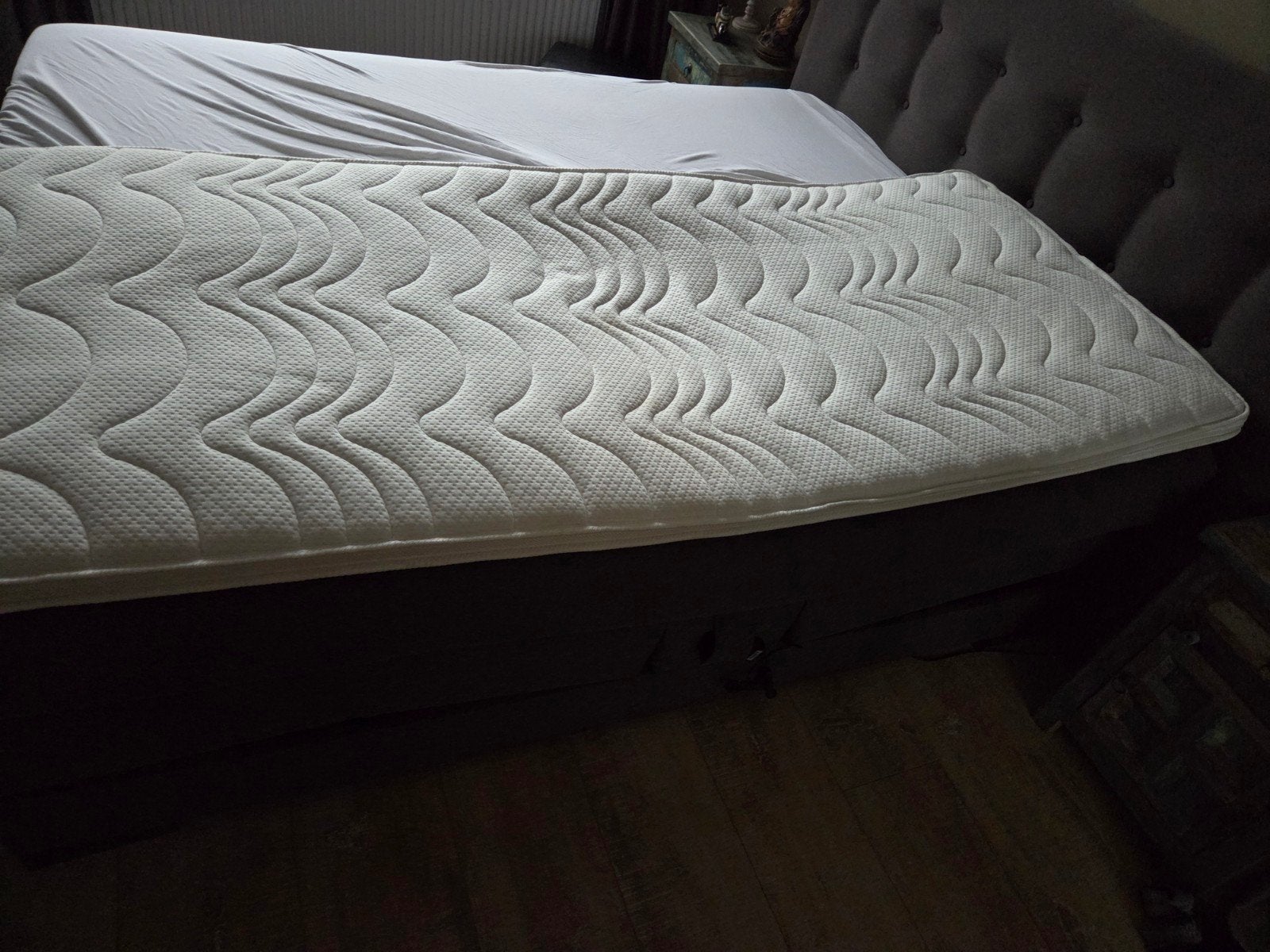 Latex Topper 90x200, Ophalen, Zo goed als nieuw, Eenpersoons, 90 cm