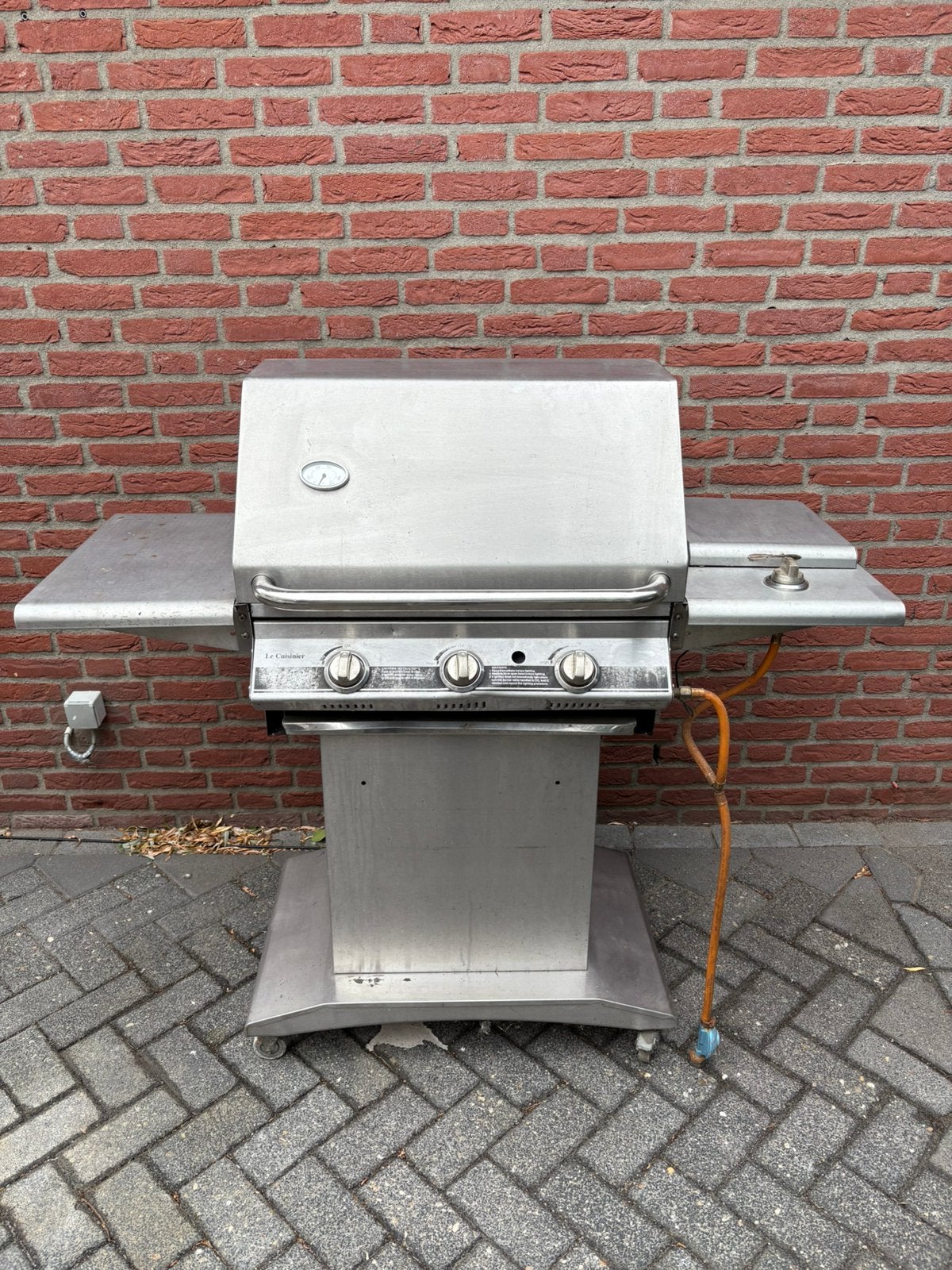 Gasbbq Le Cuisinier rvs, Ophalen, Gebruikt