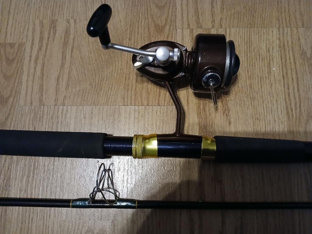 Vintage hengelset Daiwa in uitstekende staat, Watersport en Boten, Ophalen, Zo goed als nieuw, Molen
