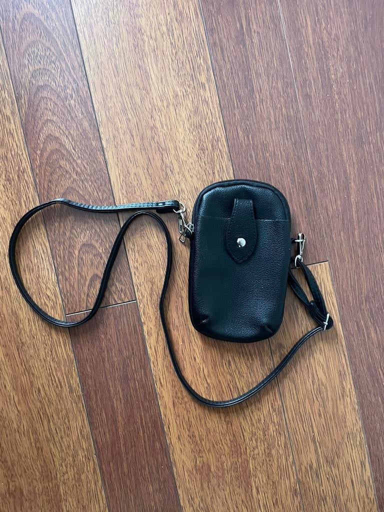 Telefoontasje, Ophalen, Zo goed als nieuw, Zwart