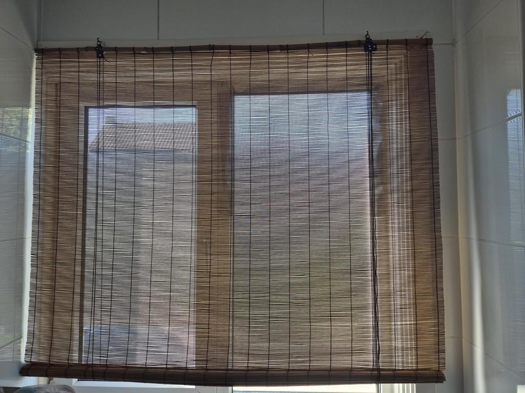 Vida XL mooi nieuw bamboe rolgordijn 140 x 160 cm, Ophalen, Nieuw, 100 tot 150 cm, 150 tot 200 cm