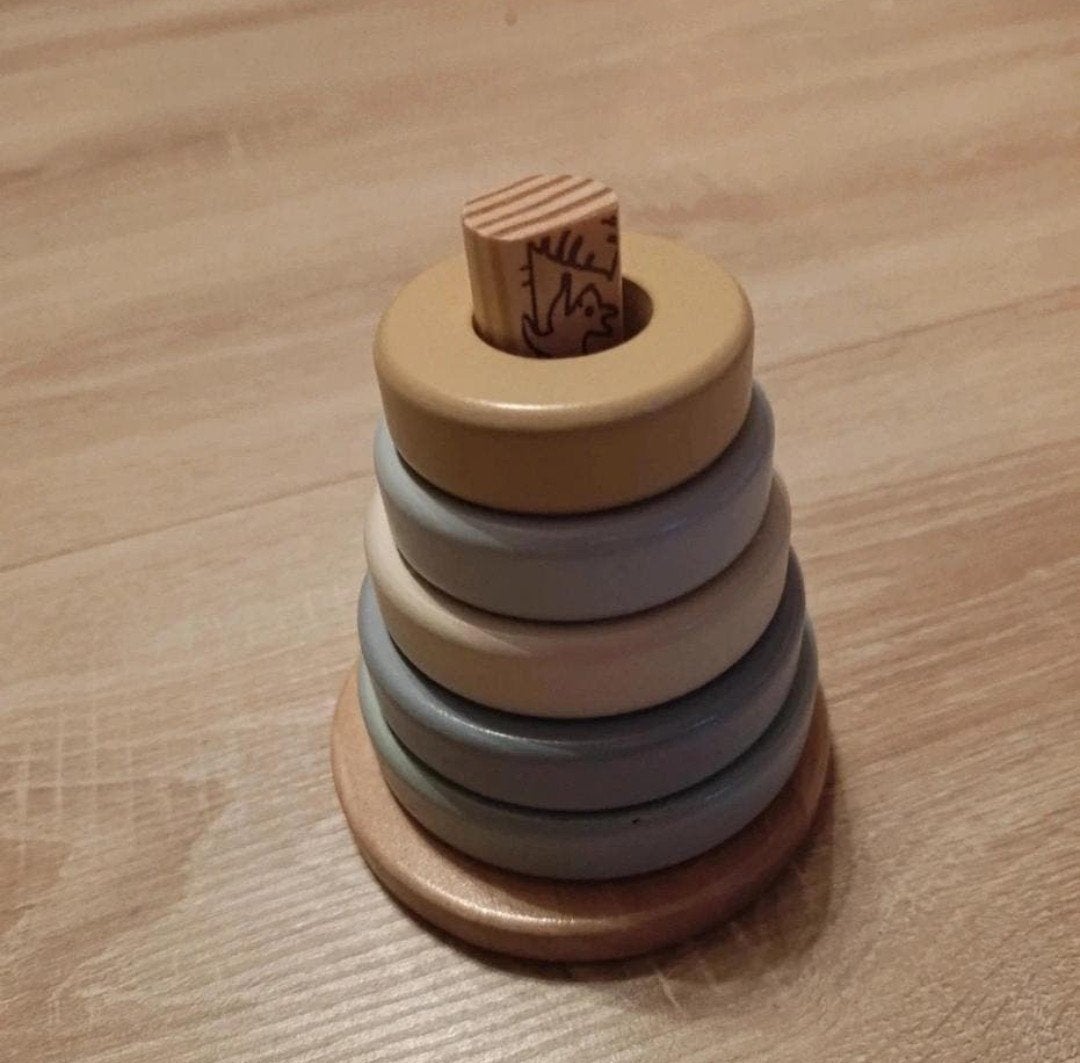 houten stapel toren, Ophalen, Zo goed als nieuw