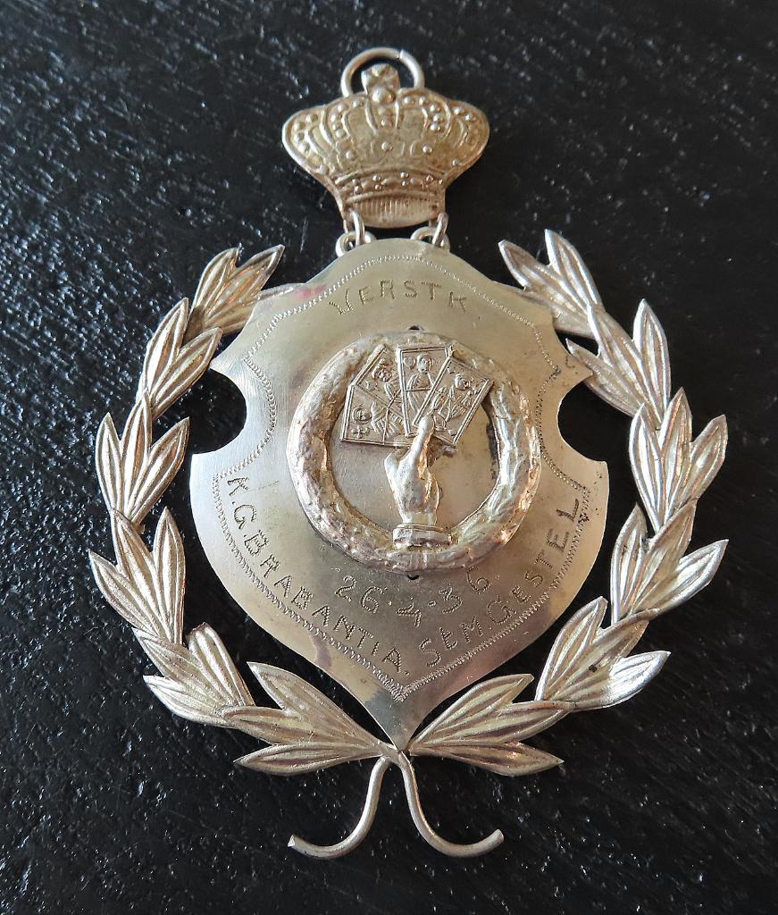 No 11  Zeldzame schuttersgilde  medaille 1936 Brabantia, inc, Postzegels en Munten, Verzenden, Overige materialen, Nederland