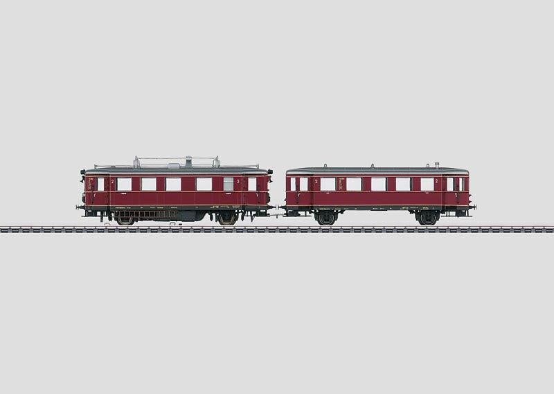 Märklin Dieseltreinstel met aanhangrijtuig VT 75.9, Hobby en Vrije tijd, Modeltreinen | H0, Wisselstroom, Treinset, Ophalen of Verzenden