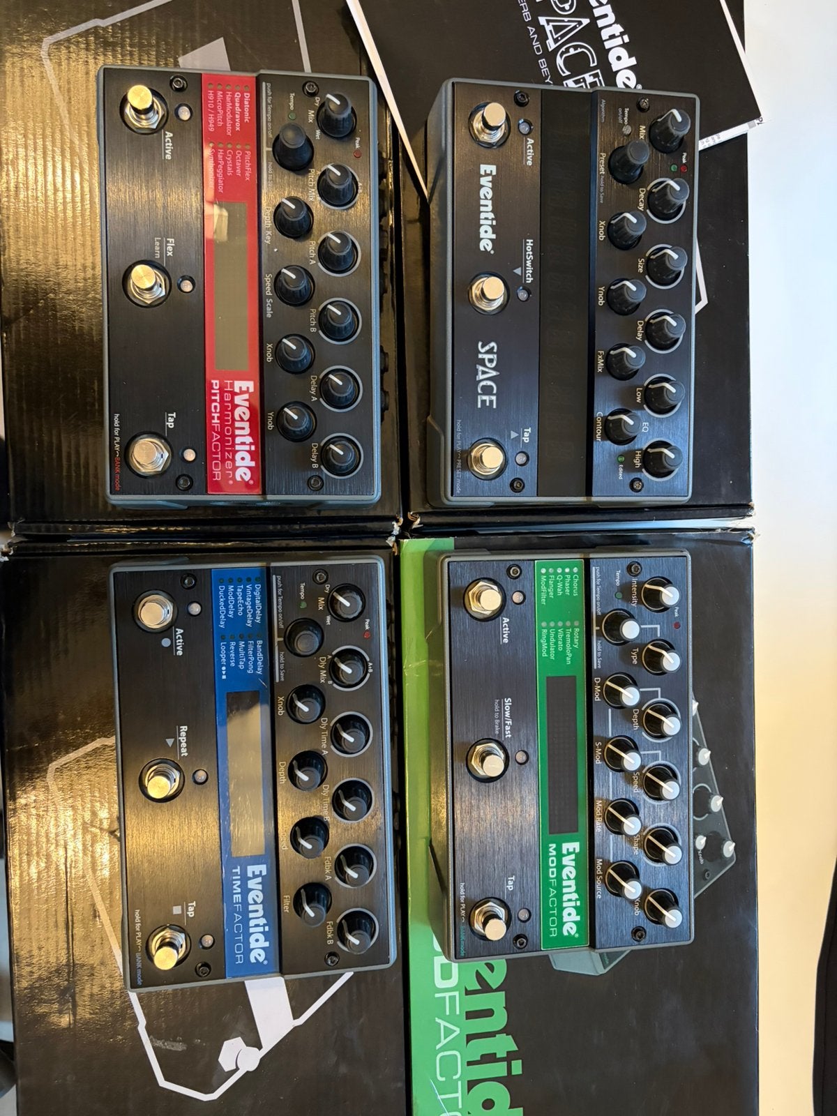 Eventide fx pedalen: space pitchfactor modfactor timefactor, Ophalen of Verzenden, Gebruikt, Delay of Echo