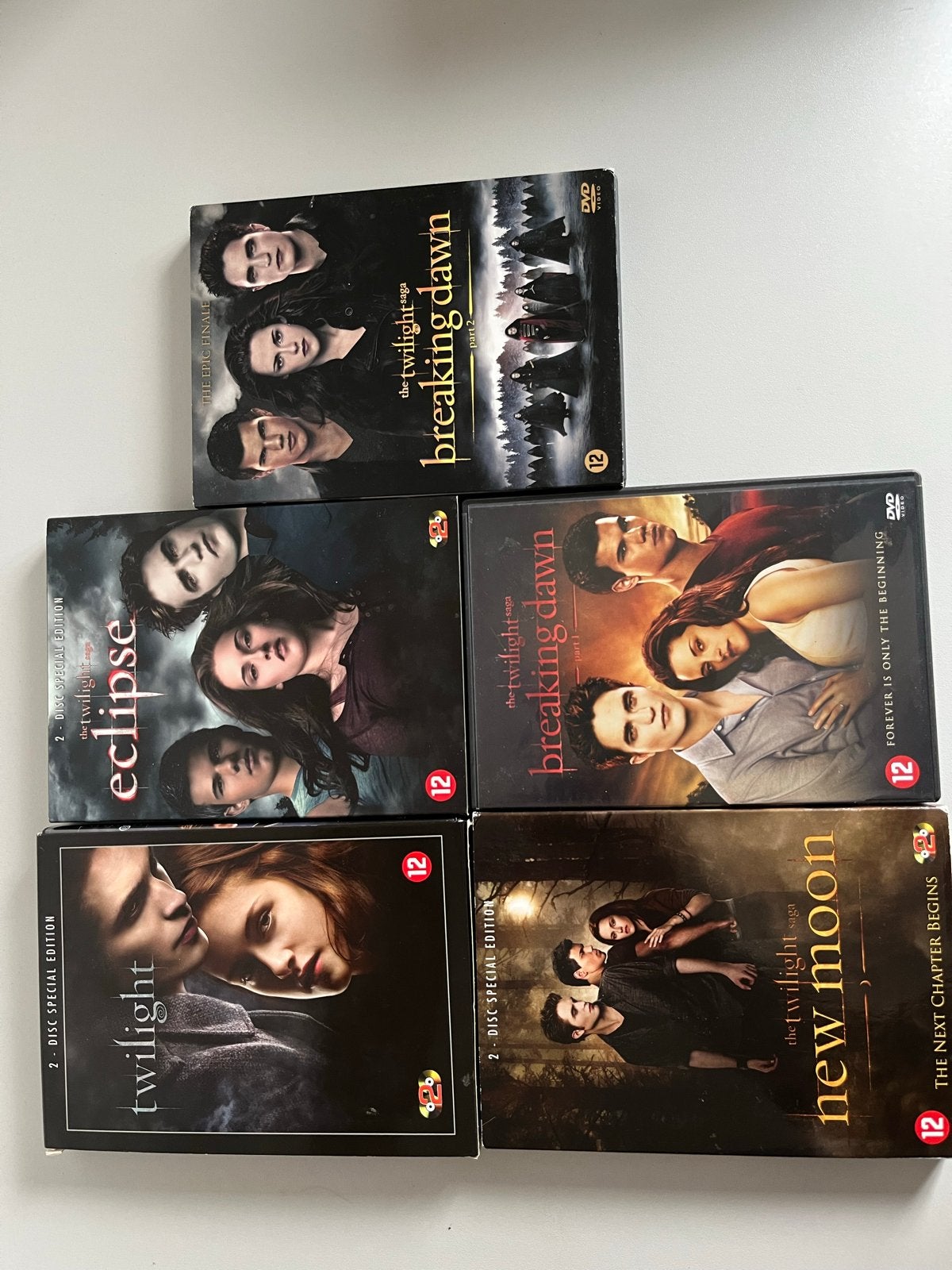 The Twilight Saga DVD Collectie - 5 Films, Vanaf 12 jaar, Verzenden, Gebruikt, Inclusief doosje