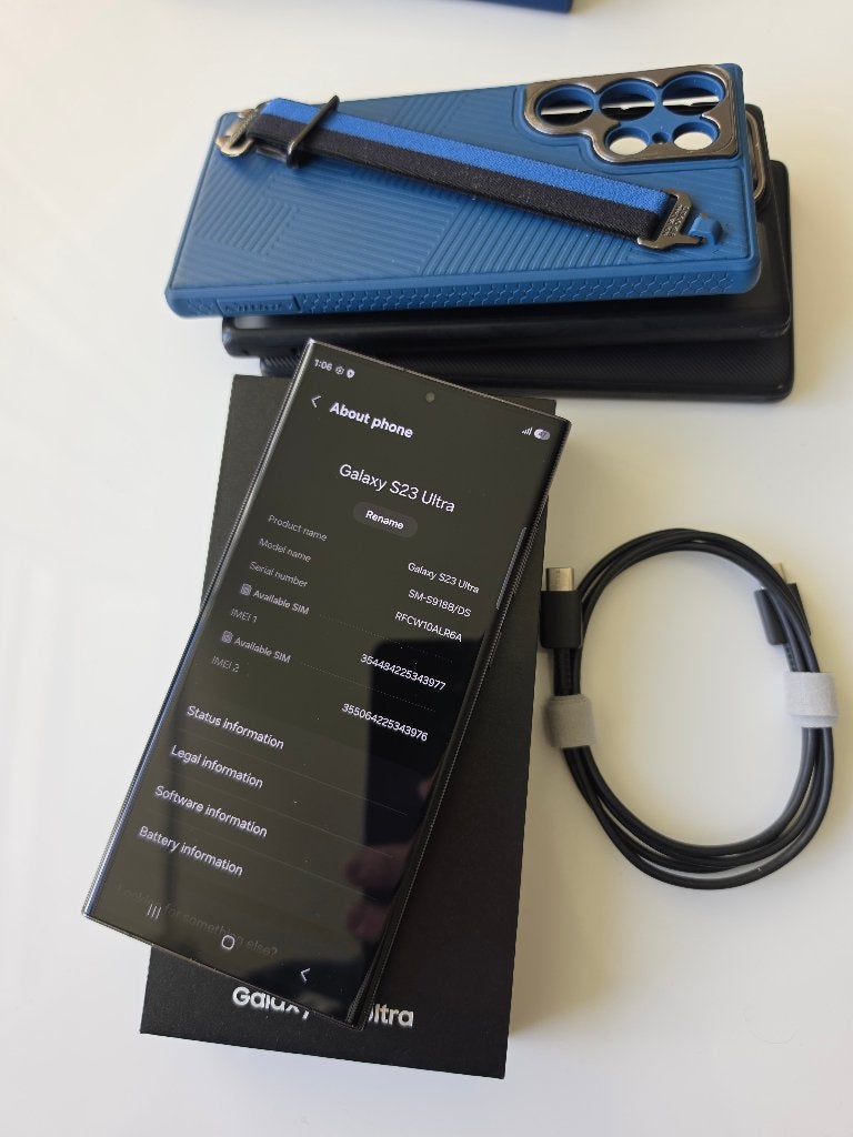 Samsung Galaxy S23 Ultra 512GB + 5 hoesjes, Ophalen, Gebruikt, Zwart, 512 GB