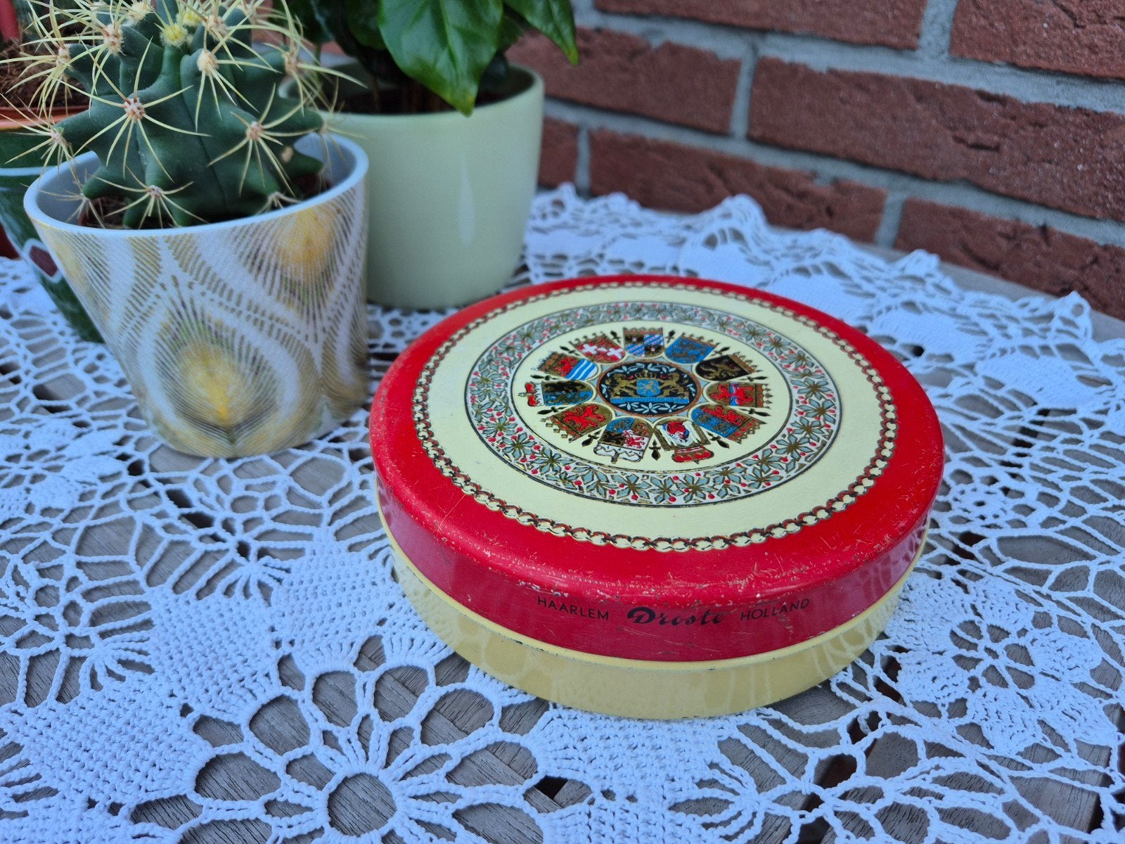 Vintage Droste Holland blik chocolade pastilleblik., Ophalen of Verzenden, Gebruikt, Overige, Droste