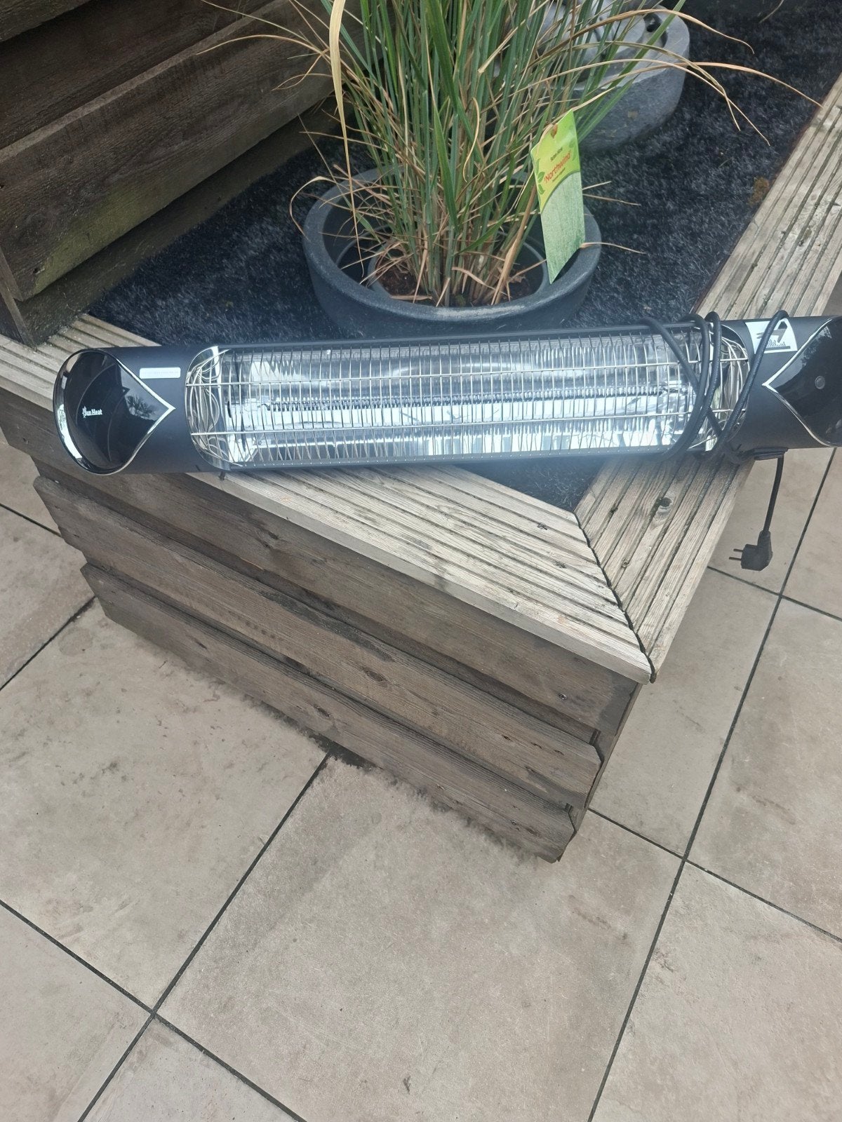 Sun Heat Infrarood Heater MCH120-050865 2000W, Elektrisch, Ophalen of Verzenden, Zo goed als nieuw, Waterbestendig