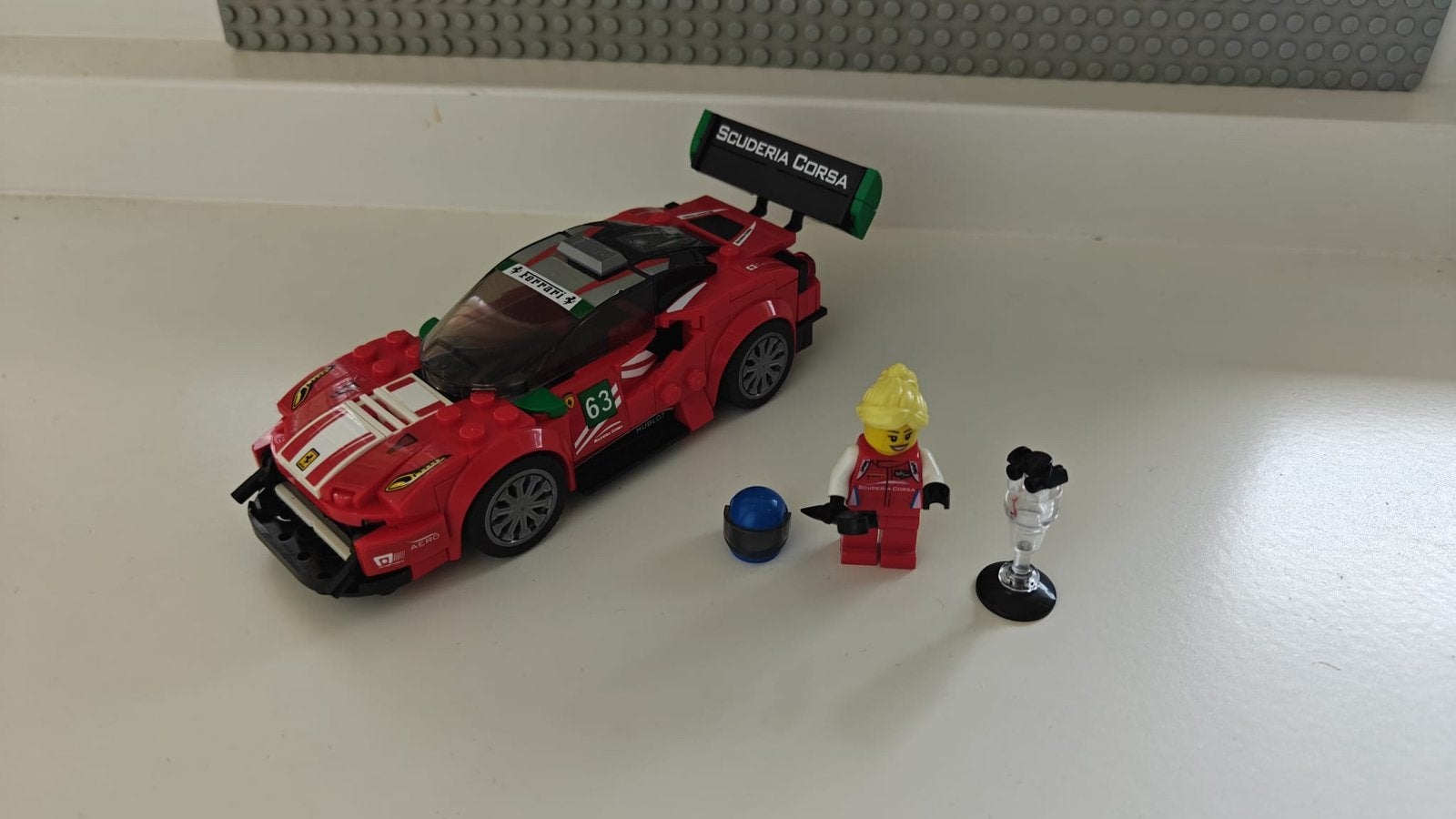 Lego Speed Champions Ferrari 488 GT3 Scuderia Corsa, Kinderen en Baby's, Speelgoed | Duplo en Lego, Gebruikt, Lego, Complete set