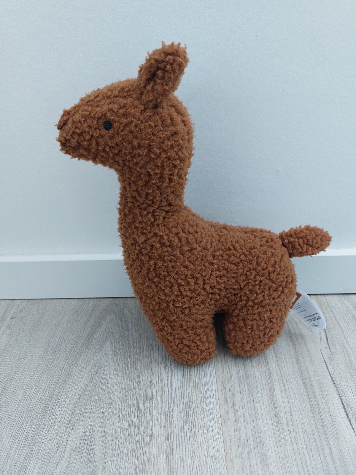 Knuffel jollein lama alpaca fluffy bruin L2046, Kinderen en Baby's, Speelgoed | Knuffels en Pluche, Ophalen of Verzenden, Zo goed als nieuw