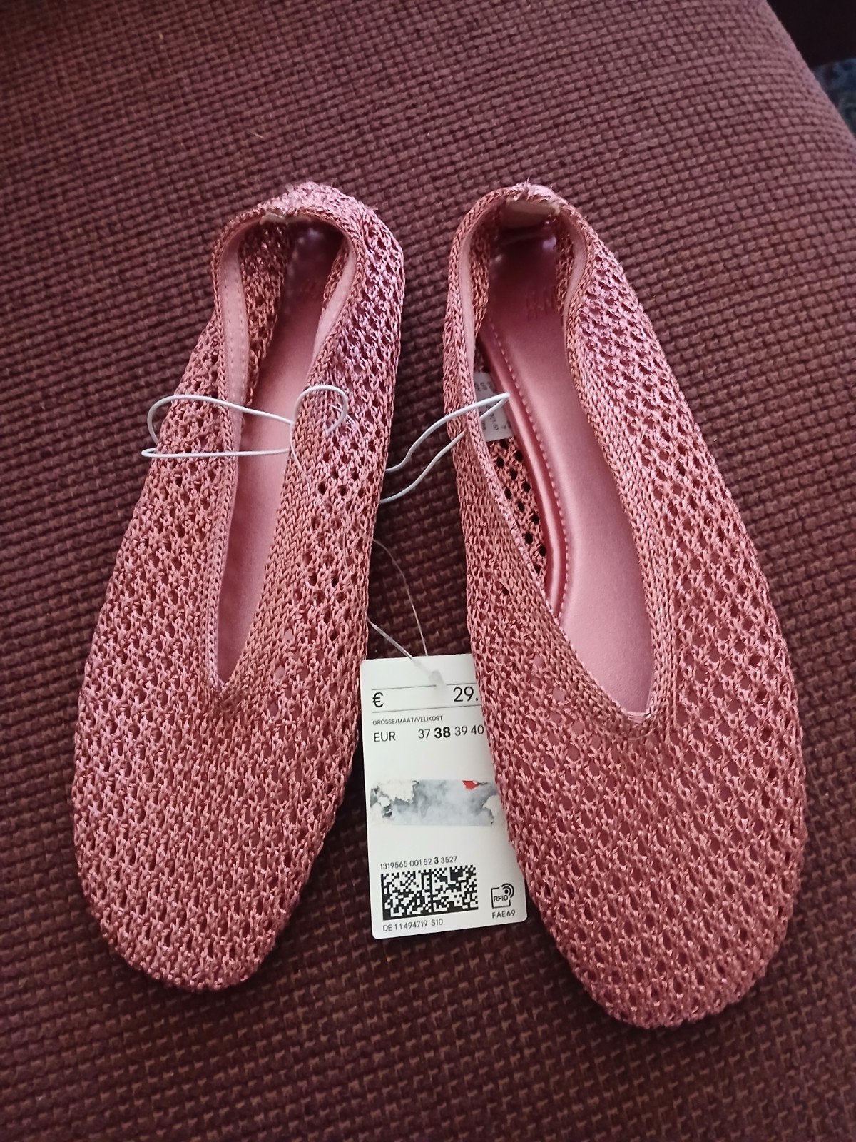 H&M ballerina gehaakt roze 38, Kleding | Dames, Schoenen, H&M, Nieuw, Roze, Ballerina's