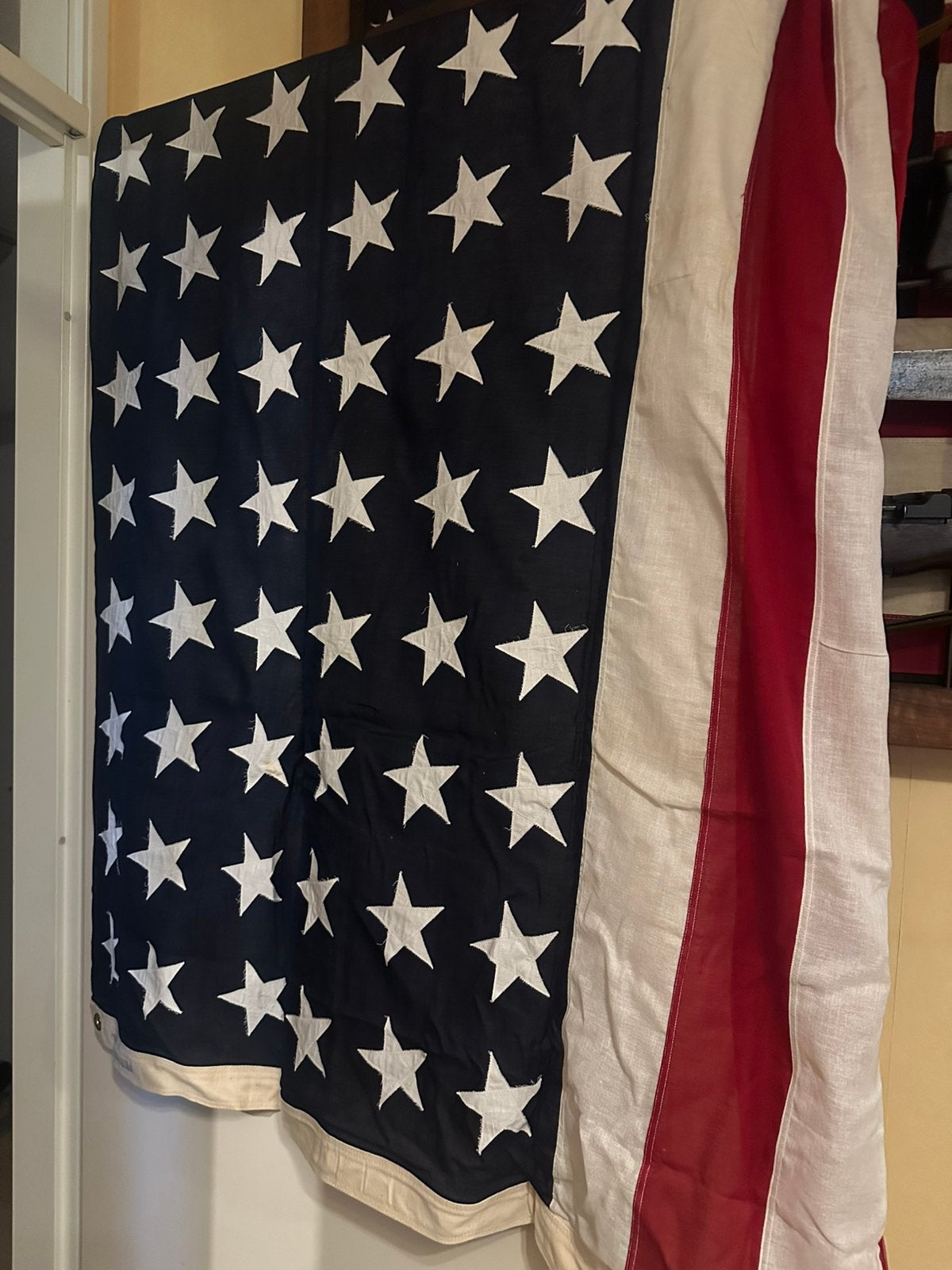 WW2 US 48 sterren Valley Forge burial flag 9,5x5 feet, Ophalen, Amerika