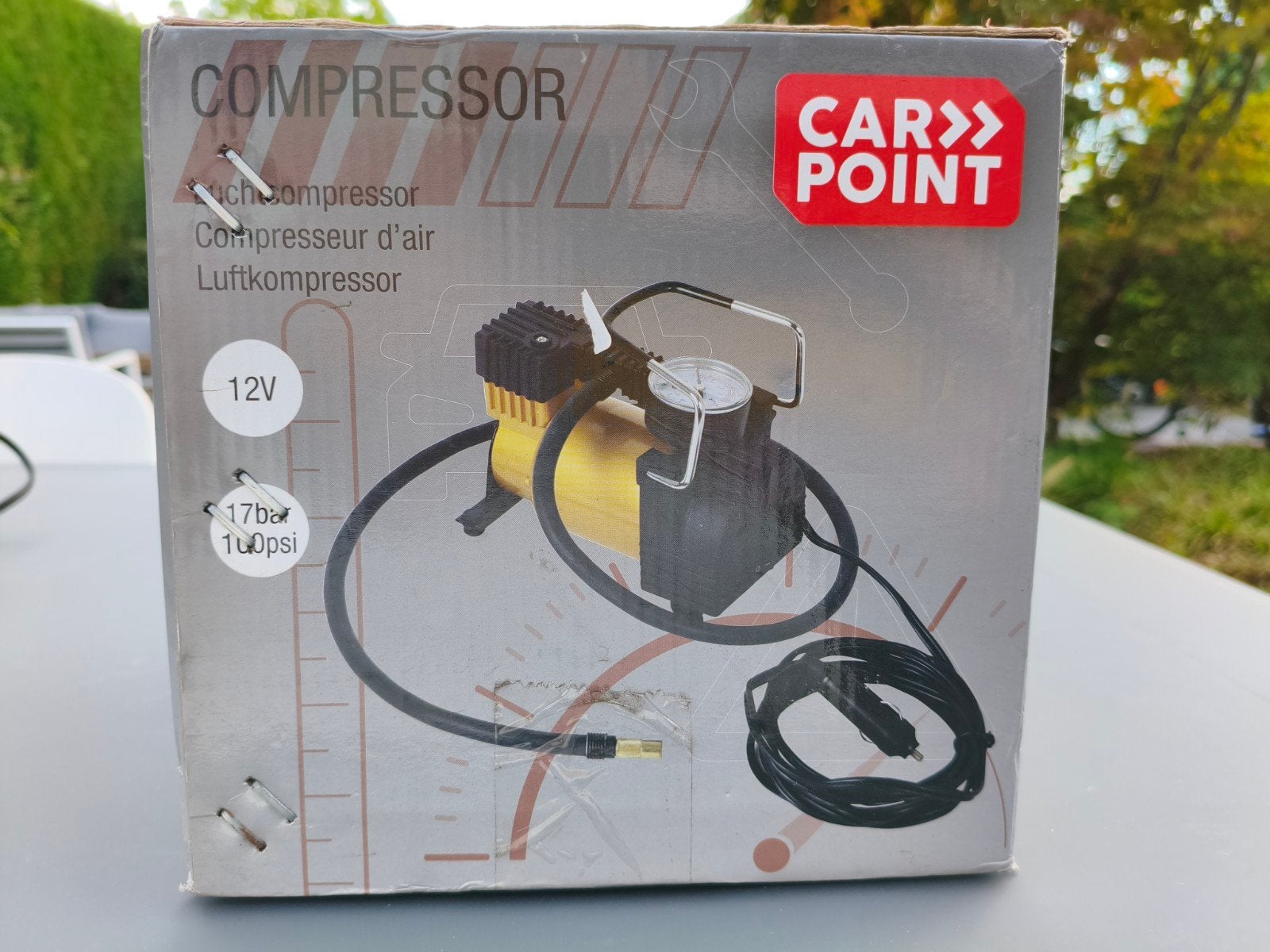 Carpoint Compressor Big 12V Max 100 PSI, Verzenden, Nieuw