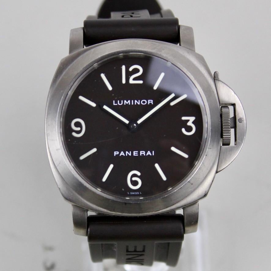 Panerai Luminor - PAM00055 - Titanium Tabacco Dial, Overige merken, Overige materialen, Polshorloge, Ophalen of Verzenden