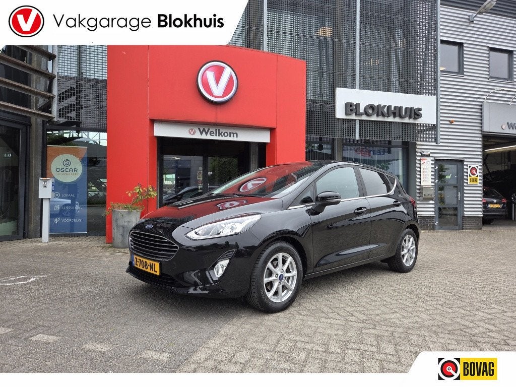 Ford Fiesta 1.0 5D 95pk Titanium | Climate | Carplay | Stoel, 12 maanden, Stof, Gebruikt, Automatische klimaatregeling