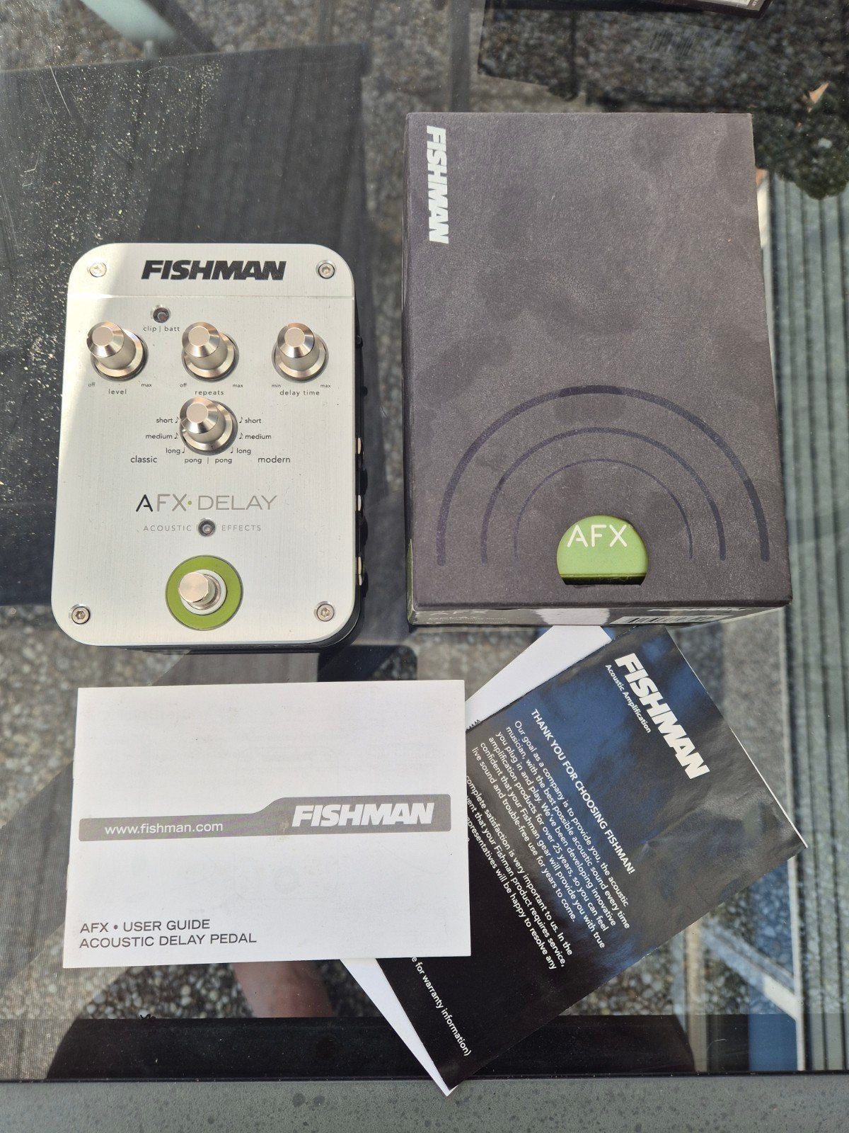 Fishman AFX Delay Acoustic Effect Pedaal - Zo goed als nieuw, Ophalen of Verzenden, Zo goed als nieuw, Delay of Echo
