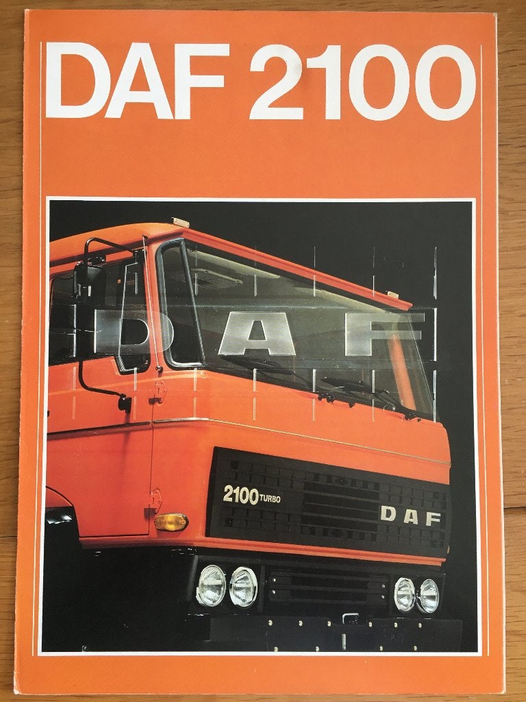8x DAF folders brochures 2100 + 2300 De Haan Conoco, 1x 2500, Boeken, Ophalen of Verzenden, Zo goed als nieuw, Overige merken