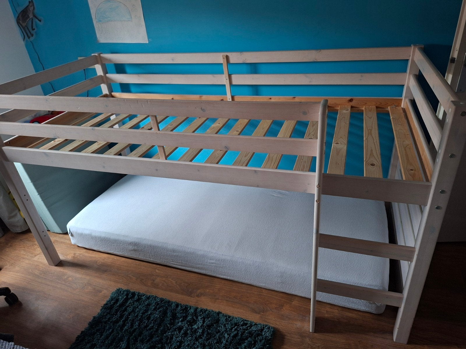 Hoogslaper, Ophalen, Gebruikt, Eenpersoons, 90 cm