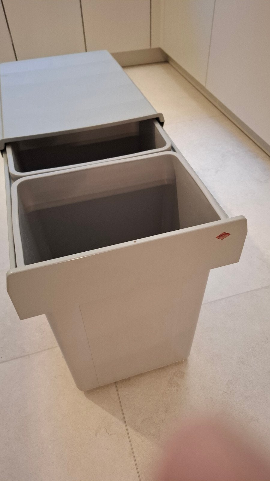 Wesco afvalemmer 2 x 29 liter inbouw, Huis en Inrichting, 30 tot 40 liter, Ophalen of Verzenden, Gebruikt, Kunststof
