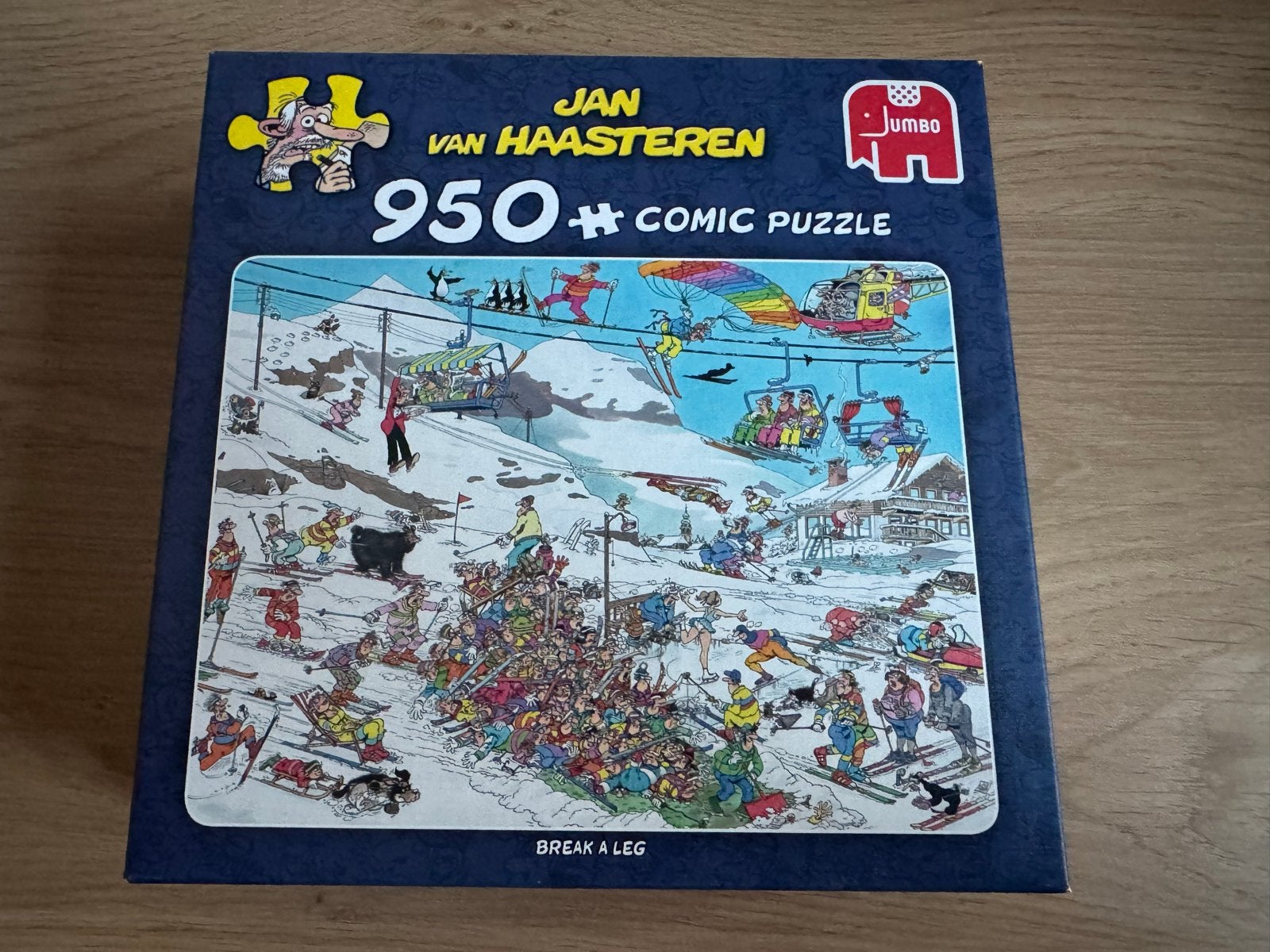 Jan van Haasteren Comic Puzzel - Break a Leg (950 stukjes), Ophalen of Verzenden, 500 t/m 1500 stukjes, Zo goed als nieuw, Legpuzzel