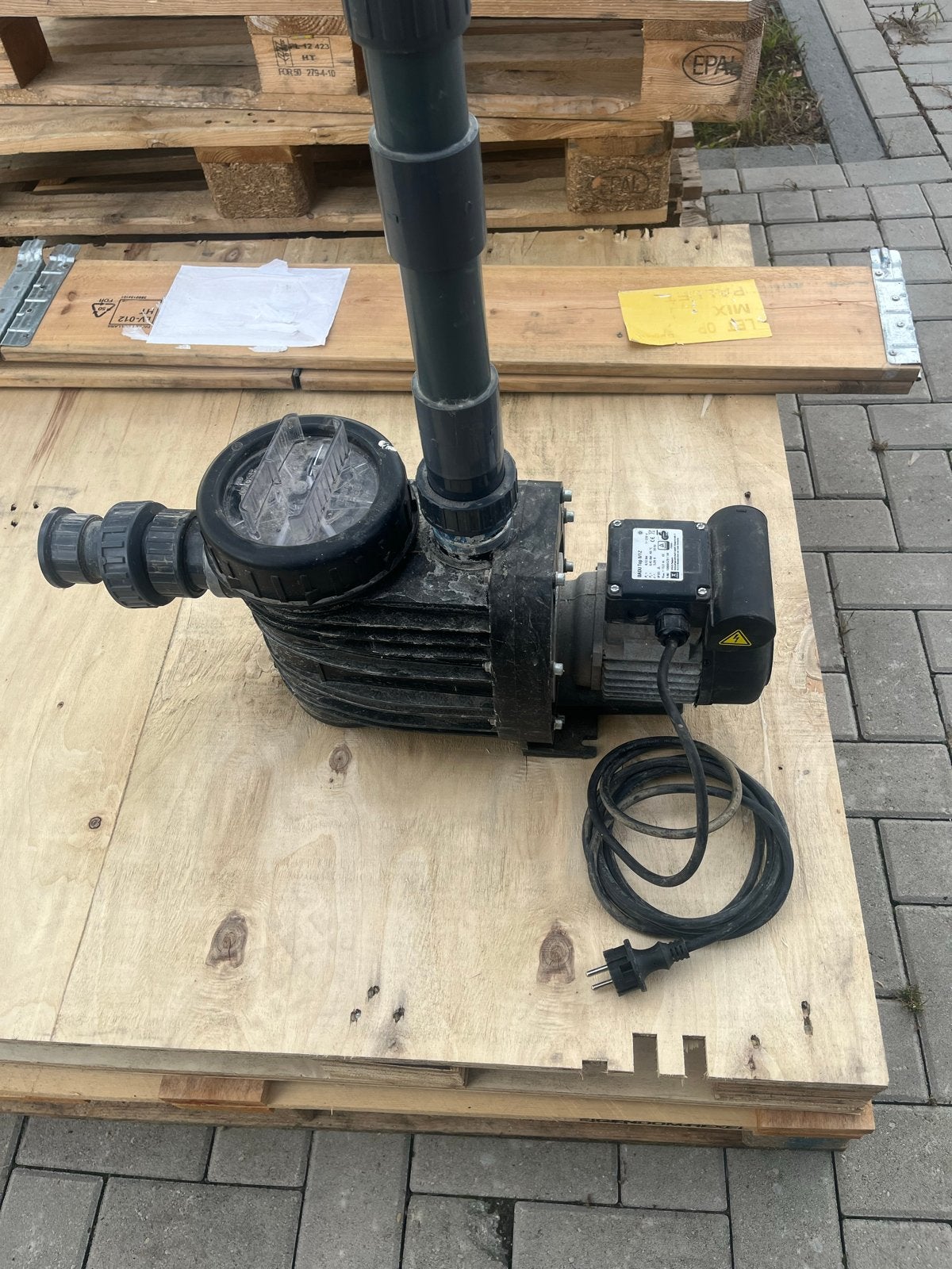 BADU Top II/12 Zwembadpomp met timer en filter, Ophalen of Verzenden, Gebruikt, Zwembadpomp