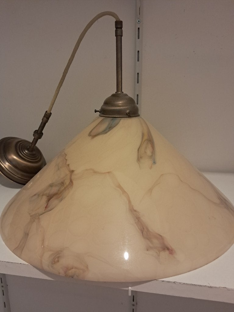 Hanglamp, Ophalen, Gebruikt, Glas, 50 tot 75 cm