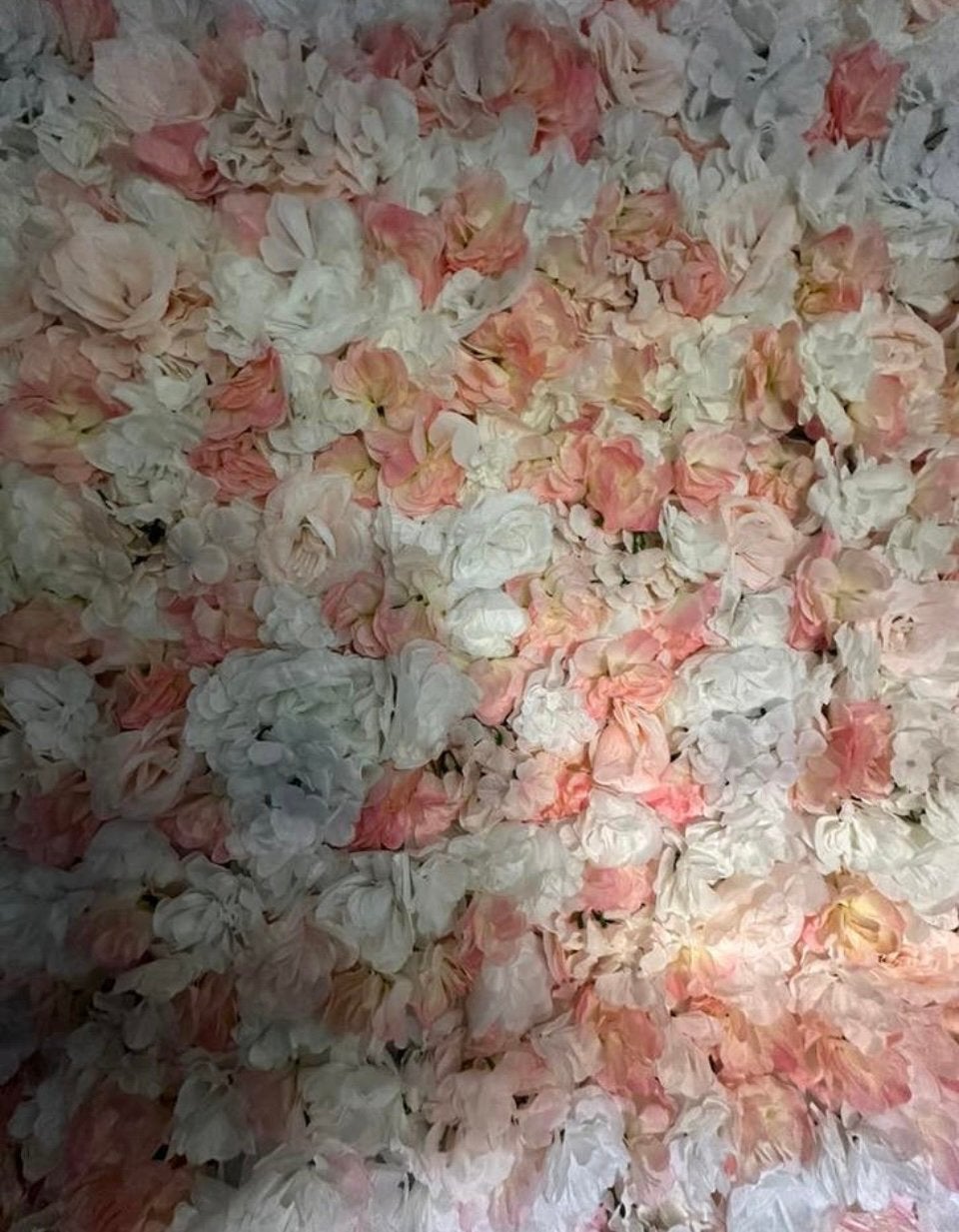 Feest of trouwdag flowerwall, Ophalen, Versiering