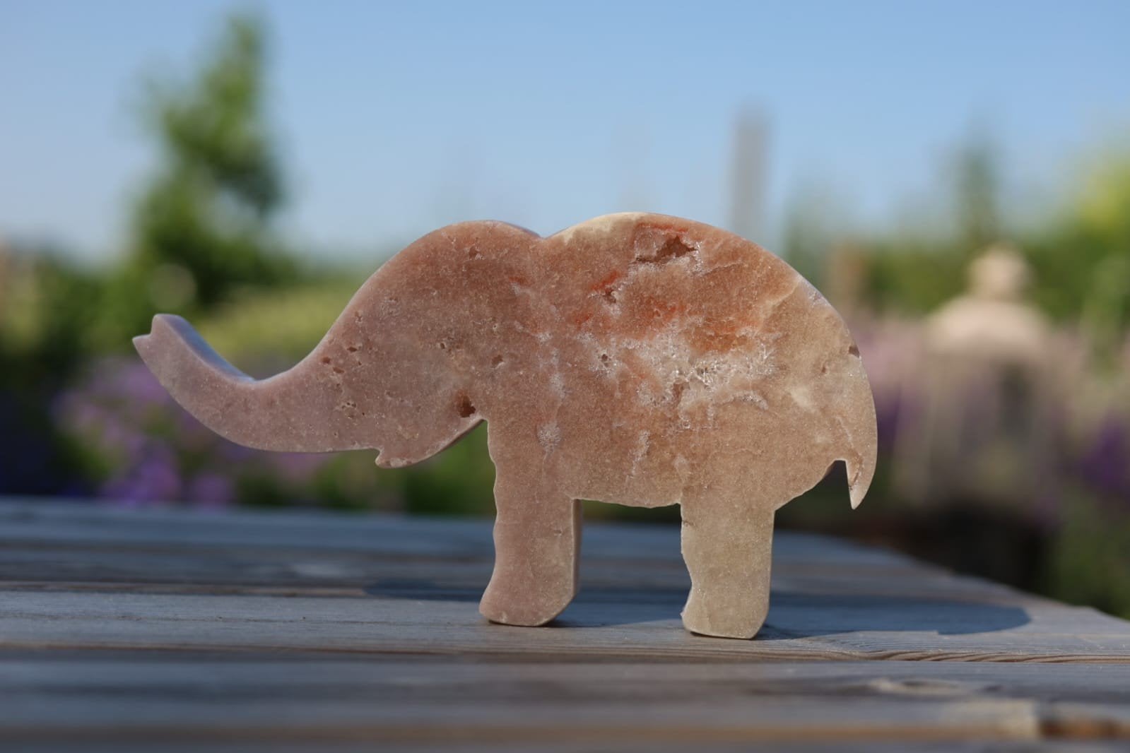 Roze Amethist Olifant Carving uit Patagonië, Verzamelen, Ophalen of Verzenden