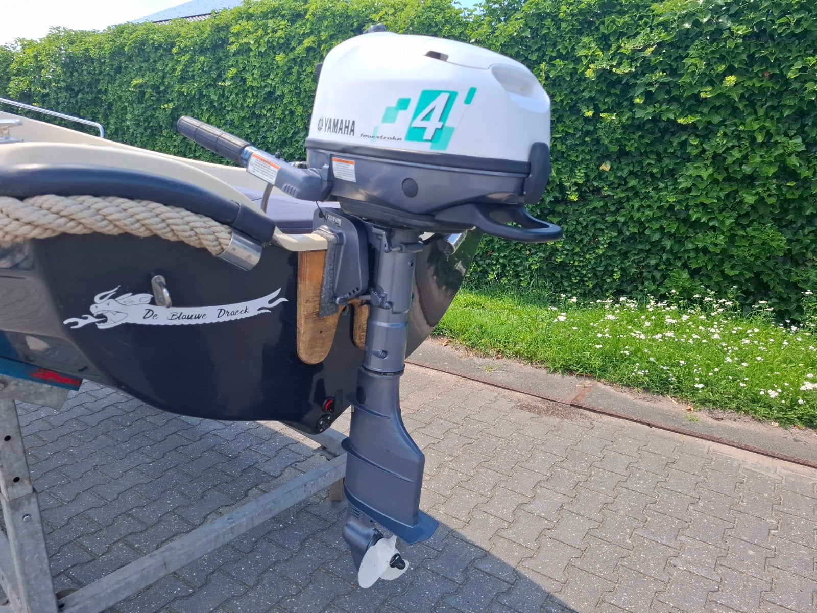 Wiedesloep 430 's sloep 4pk Yamaha 4 takt buitenboordmotor, Gebruikt, Wiedesloep, Rondzit, Wiedesloep