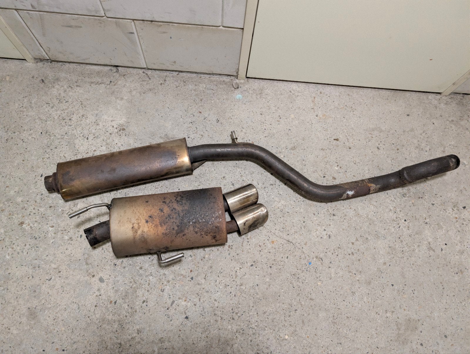 Peugeot 206 RC Janspeed einddemper en originele middendemper, Auto-onderdelen, Ophalen of Verzenden, Peugeot