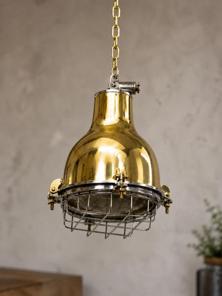 Originele messing scheepslampen, Ophalen of Verzenden