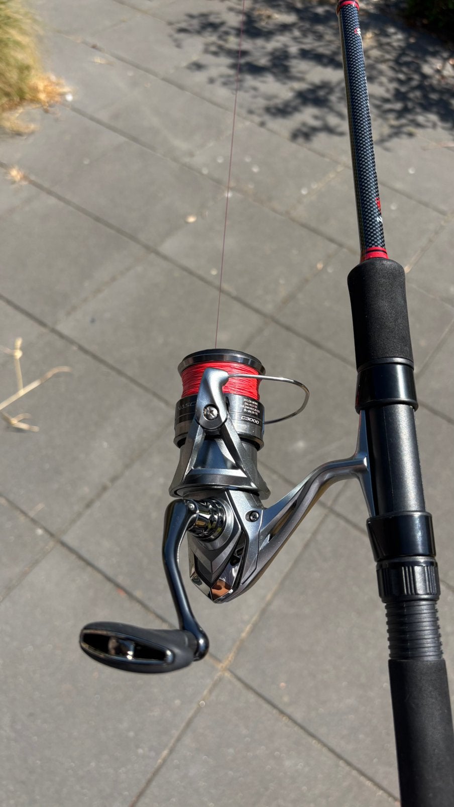 Fox Rage Warrior Medium Spin + Shimano Nasci C3000 FC, Ophalen, Complete set