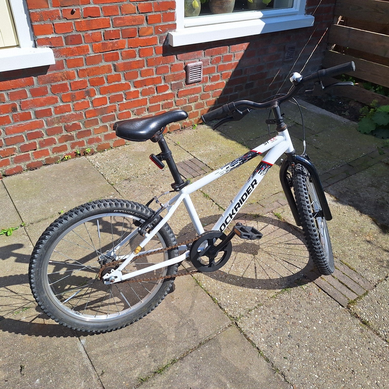 Rockrider 20 inch, Fietsen en Brommers, Fietsen | Vouwfietsen, Gebruikt, Ophalen, Overige merken, Terugtraprem