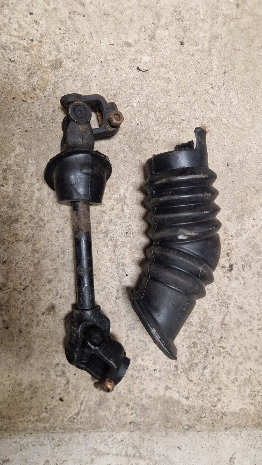 Knikarm stuurinrichting met stuurhuisrubber Golf1 MK1, Auto-onderdelen, Ophalen of Verzenden