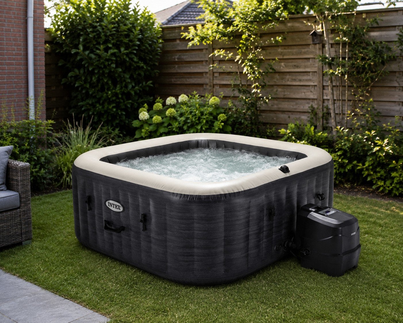 Intex pure spa voor 4 personen, Tuin en Terras, Ophalen, Zo goed als nieuw, Filter, Opblaasbaar