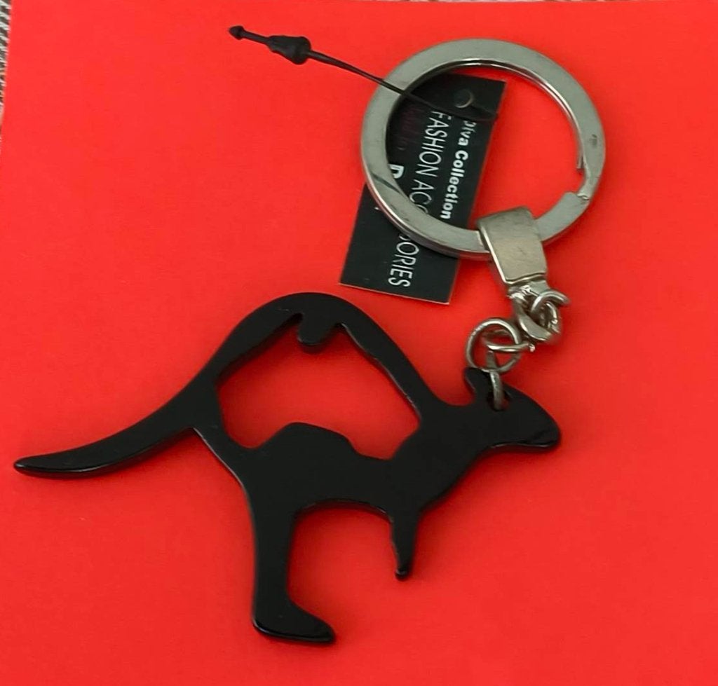 Kangoeroe sleutelhanger (zwart), Ophalen of Verzenden, Zo goed als nieuw, Dier of Natuur