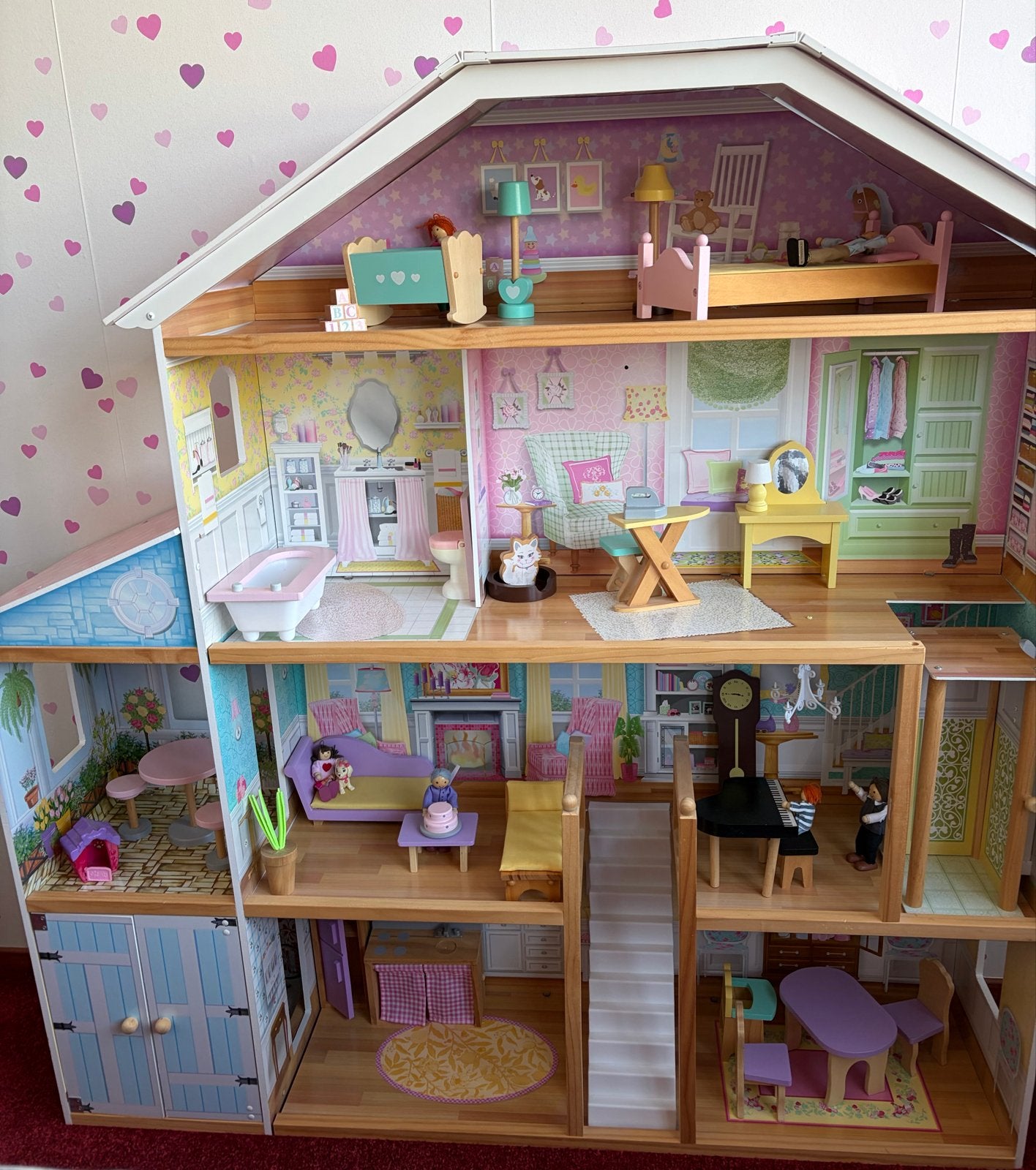BIEDEN KidKraft Grand View Mansion Poppenhuis, Ophalen, Zo goed als nieuw, Poppenhuis
